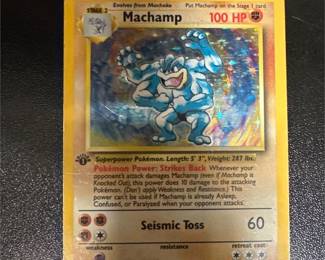 Pokémon TCG Machamp 8/102 Base Set Holo Rare Card, 1st Edition