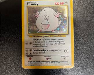 Pokémon TCG Chansey 3/102 Base Set Holo Rare Card, Unlimited