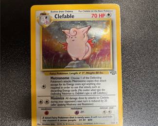 Pokémon TCG Clefable 1/64 Jungle Holo Rare Card, Unlimited