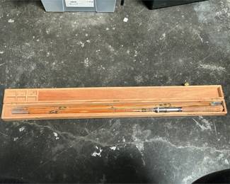 Kiraku & Co. Acme Hexagonal Split Bamboo Rod with Fitted Wooden Box