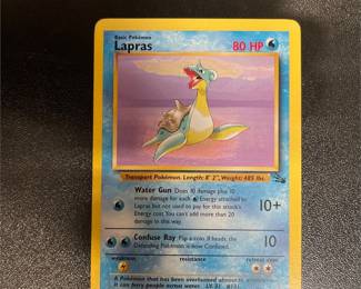 Pokémon TCG Lapras 25/62 Fossil Card, Unlimited