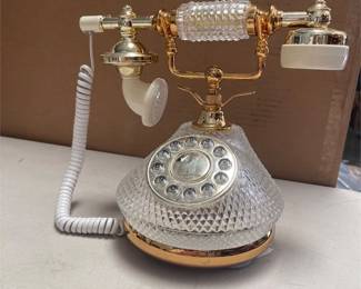 Columbia Telecommunications CR-34 French Cradle Push-Button Telephone