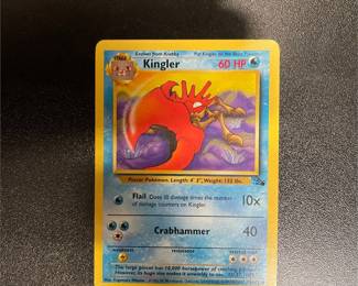 Pokémon TCG Kingler 38/62 Fossil Card, Unlimited