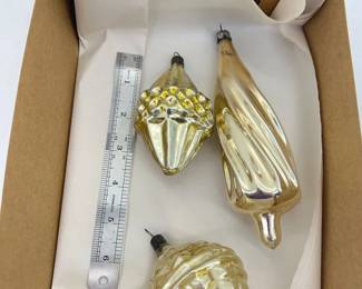 Vintage glass ornaments, christmas, decor
