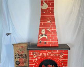 Cardboard fireplace