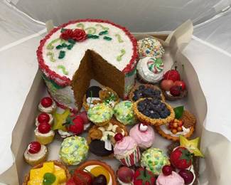 Mixed faux pastries