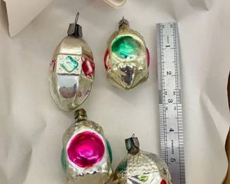 Vintage glass ornaments