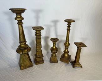 Gold candle sticks