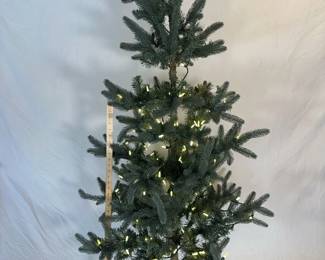 Lit tree, christmas tree, indoor tree, artificial christmas tree