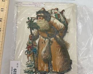 Die Cut scrap Father Christmas