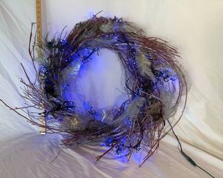 Blue LED Wreath