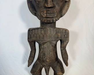African wood statue 28"H