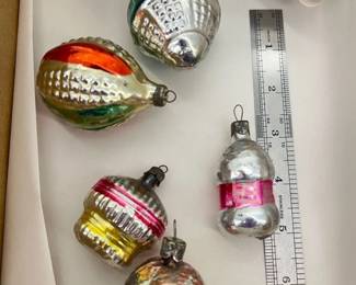 Vintage glass ornaments