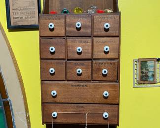 Antique spice cabinet 