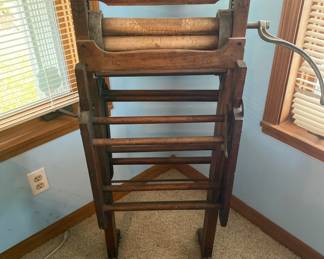 Antique wringer folds out