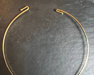 Gold-Tone Metal Torque Necklace