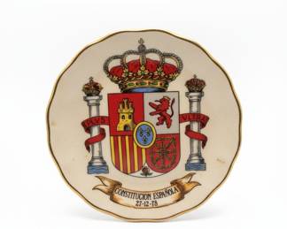 Spanish Constitution 1978 Commemorative Plate