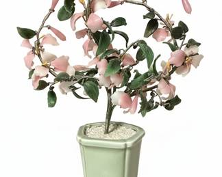 Vintage Chinese Hardstone Bonsai Tree
