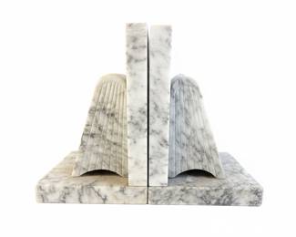 Vintage Italian Alabaster Bookends