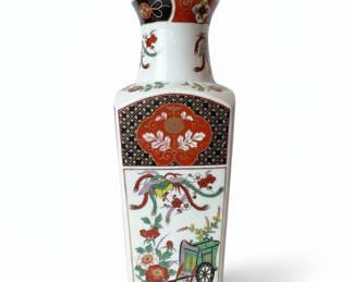 Vintage Heritage Mint Japanese Imari Porcelain Square Vase