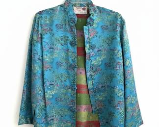 Peony Brand Shanghai China Vintage Rayon Jacket