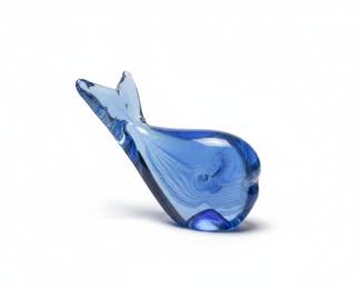 Ceramic World Inc. Glass Whale Figurine