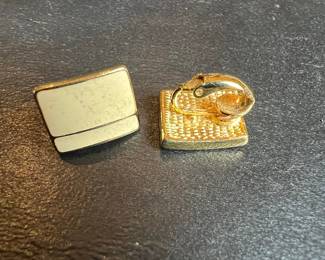 Vintage Minimalist Rectangular Clip-On Earrings