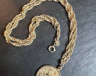 Vintage Sarah Coventry Virgo Zodiac Pendant Necklace