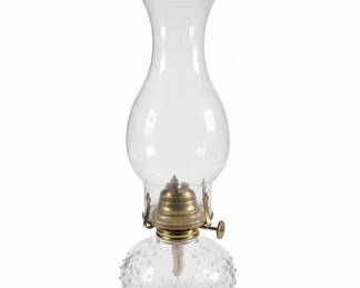 Vintage Lamplight Farms Hobnail Glass Oil Lamp