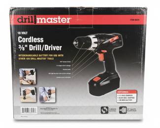 Drill Master 18 Volt Cordless 3/8 Inch Drill/Driver