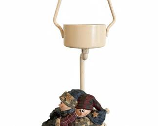 Crazy Mountain Exclusive Designs Snowmen Tealight Candle Holder