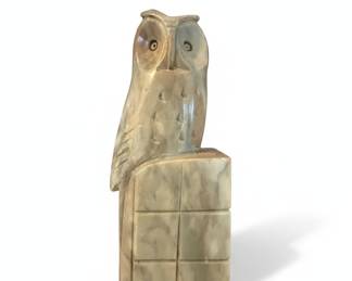 Arcana Crafts Hand-Carved Alabaster Owl