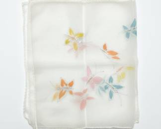 Vintage Glentex Sheer Butterfly Scarf
