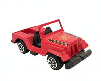 Vintage 1980s Matchbox Jeep Fire Chief Utility Vehicle