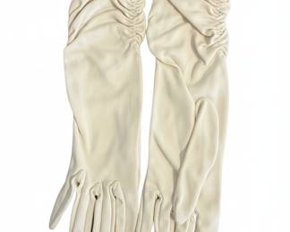 Fownes Vintage Ruched Evening Gloves