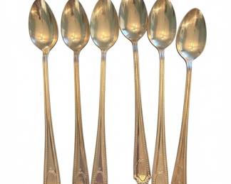 Cameo Silver Plate Iced Tea Spoons