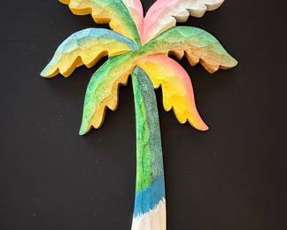 Beachcombers Palm Tree Wall Plaque