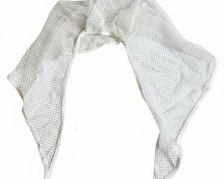 Vintage White Net Hair Snood