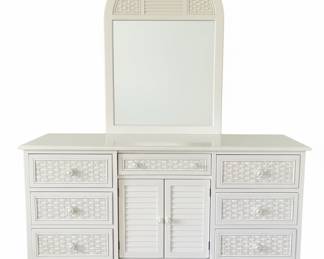 Liberty Furniture Summer House I Oyster White Dresser with Mirror