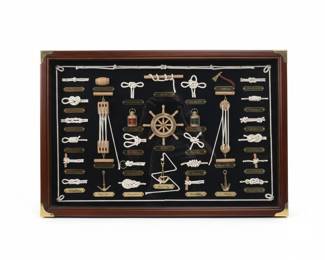 Vintage Nautical Marine Knots Display Board