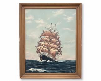Lois H. Reep Original Marine Oil Painting