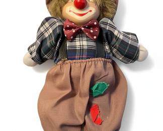 Vintage Porcelain Clown Doll