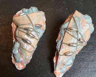 Artisan Mixed Media Stud Earrings