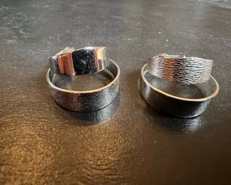 Vintage Textured Hoop Earrings