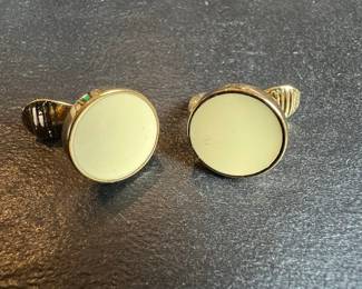 Vintage Monet gold-tone clip-on earrings