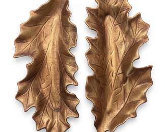 Vintage Freeman & McFarlin Gold Leaf Dishes