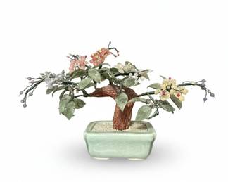 Vintage Hardstone Bonsai Tree