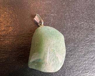 Green Aventurine Tumbled Stone Pendant