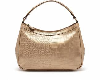 Liz Claiborne Metallic Faux-Croc Shoulder Bag