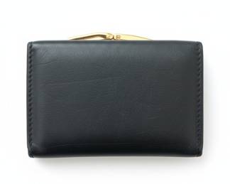Vintage Genuine Leather Kiss-Lock Wallet